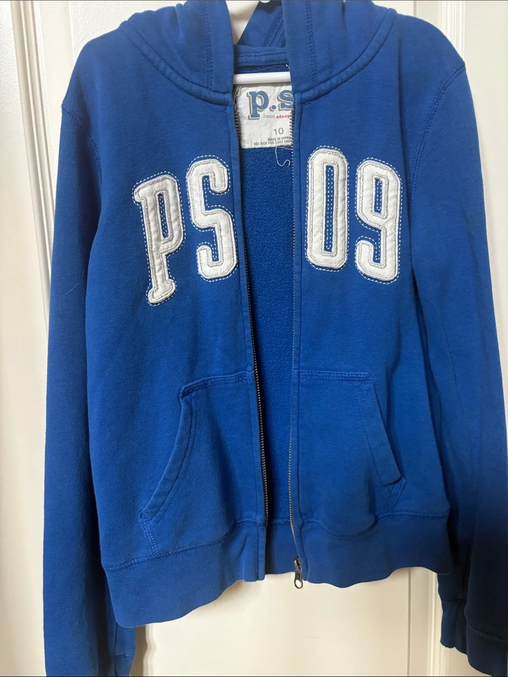 Aeropostale Royal Blue PS 09 Zip Hoodie